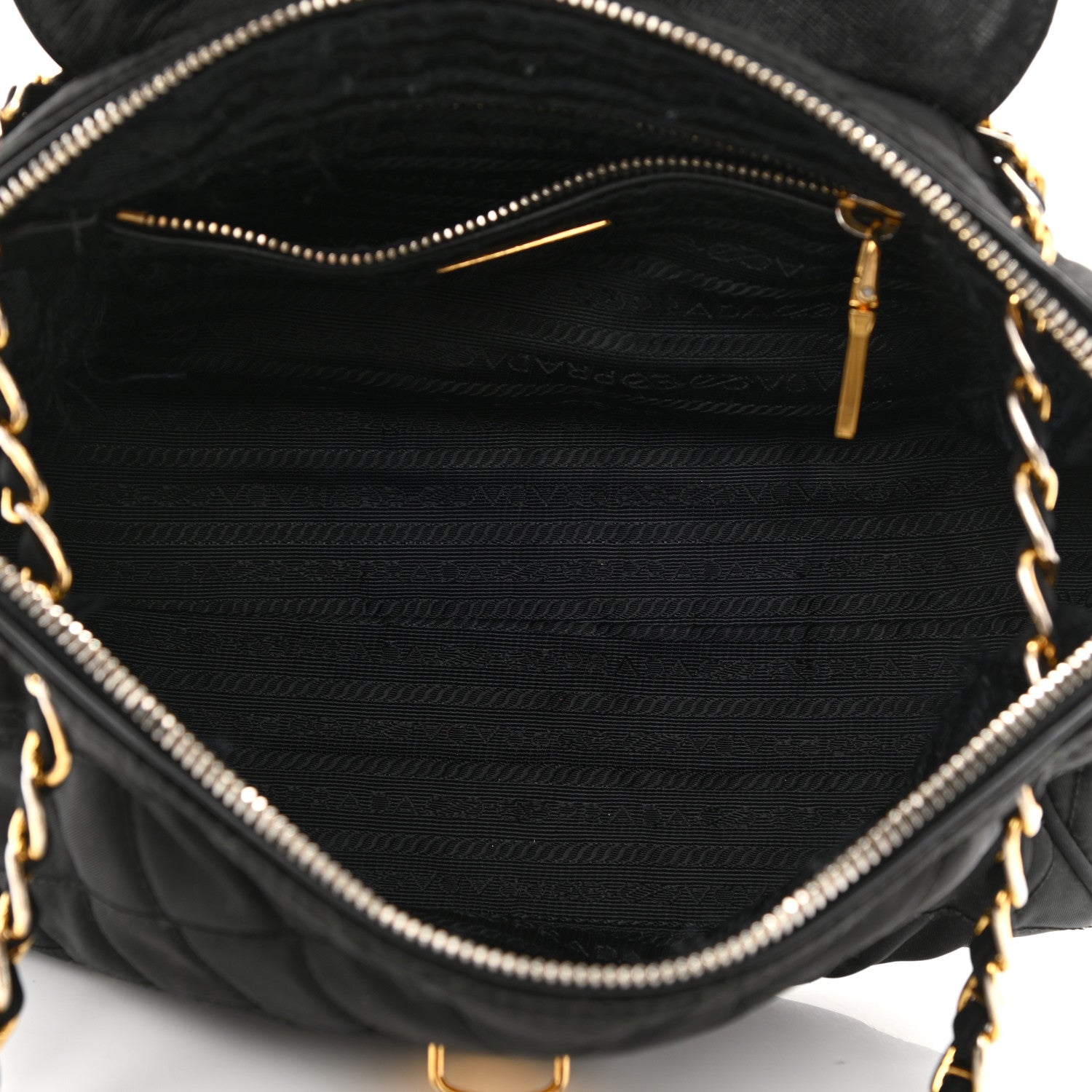 Prada Nylon Tessuto Impuntu Quilted Flap Black 5 of 13