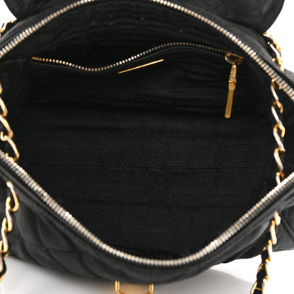 Prada Nylon Tessuto Impuntu Quilted Flap Black 5 of 13