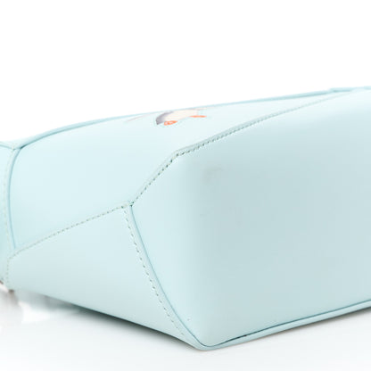Loewe X SUNA FUJITA Shiny Calfskin Mini Penguin Puzzle Edge Bag Blue Iceberg 9 of 10