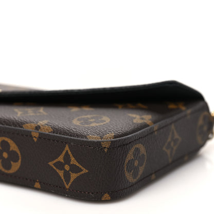 Louis Vuitton Monogram My LV World Tour Pochette Felicie Chain Wallet Black 10 of 11