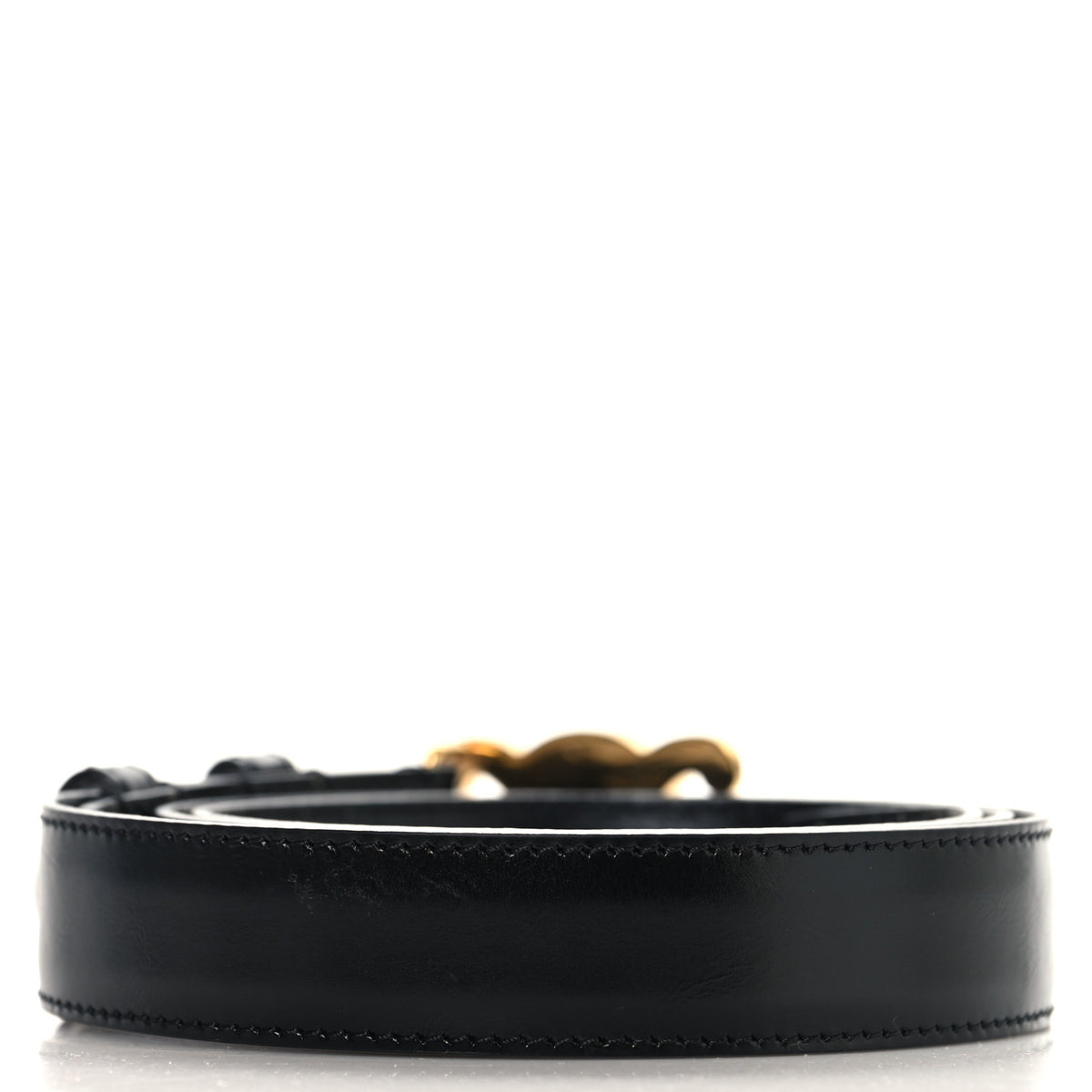Celine Box Calfskin Medium 25mm Triomphe Belt 80 32 Black 2 of 4