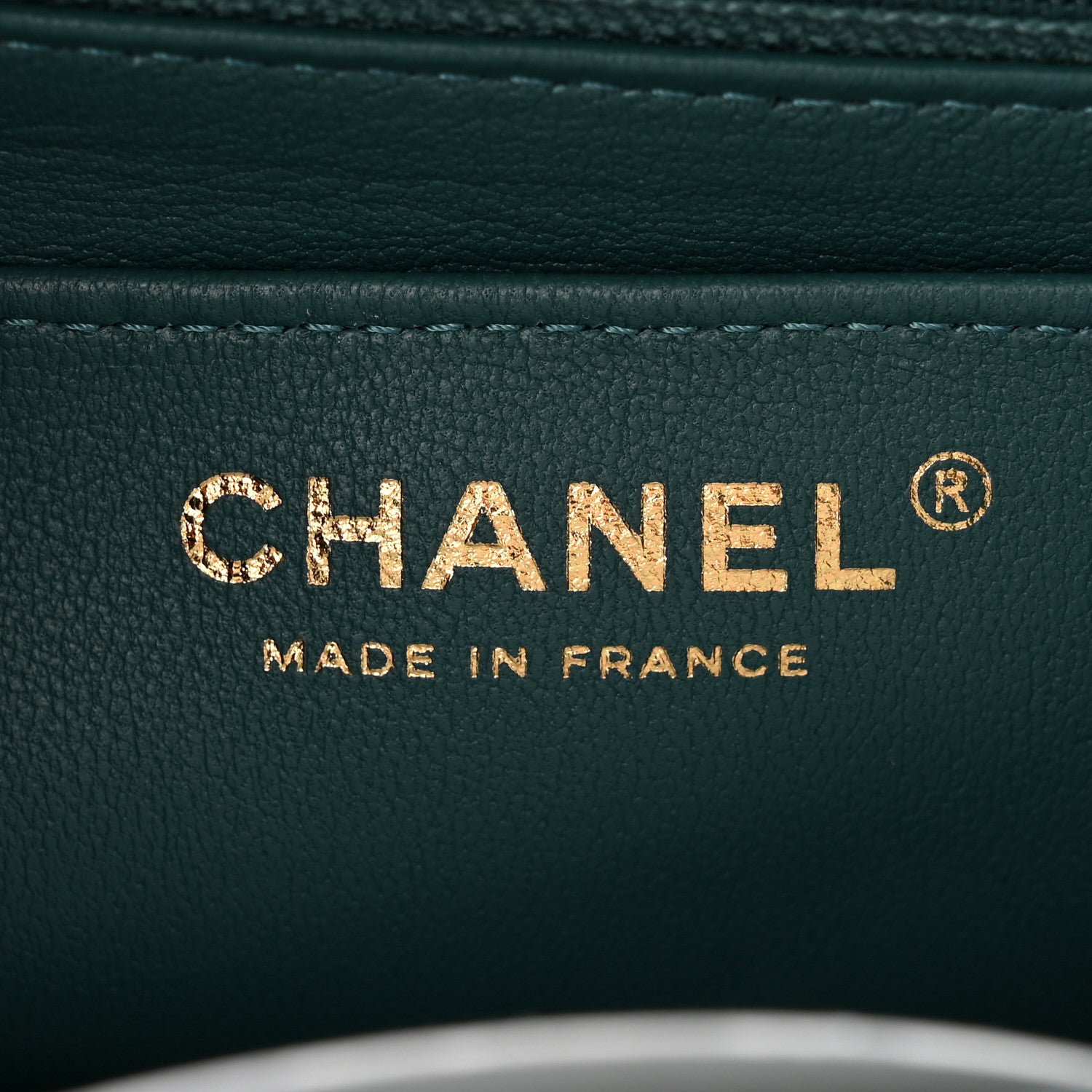 Chanel Shaded Patent Calfskin Quilted Mini Rectangular Flap Green Blue 6 of 11