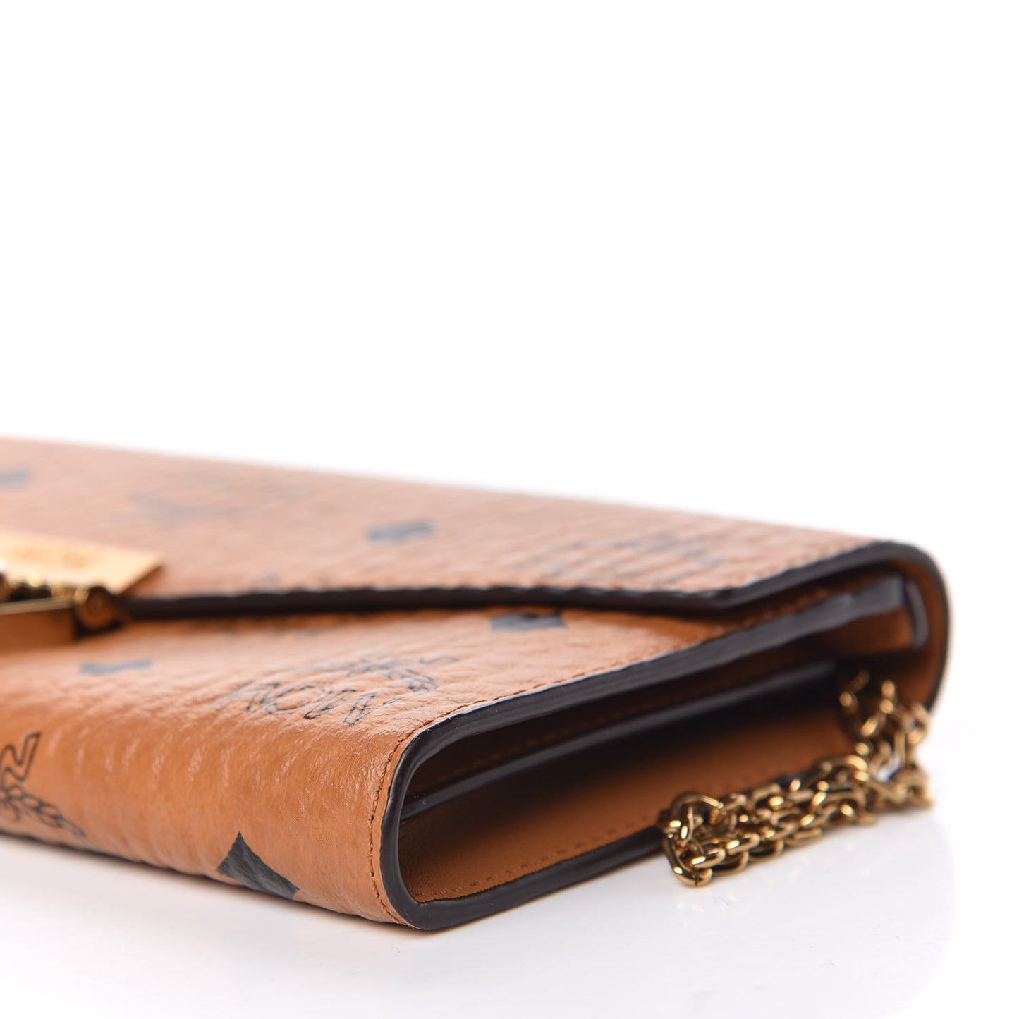 Visetos Large Patricia Wallet On Chain Cognac