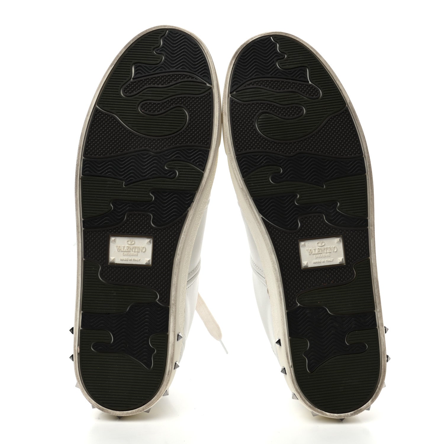 Valentino Garavani Calfskin Flycrew Sneakers 37 White 5 of 9