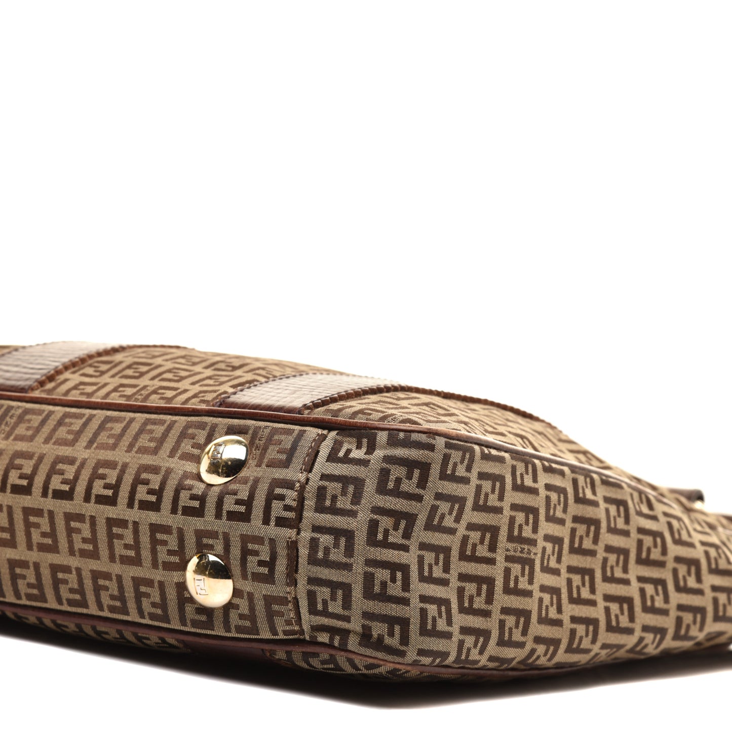 Zucchino Vitello Shopping Tote Mogano Panna Bruciato