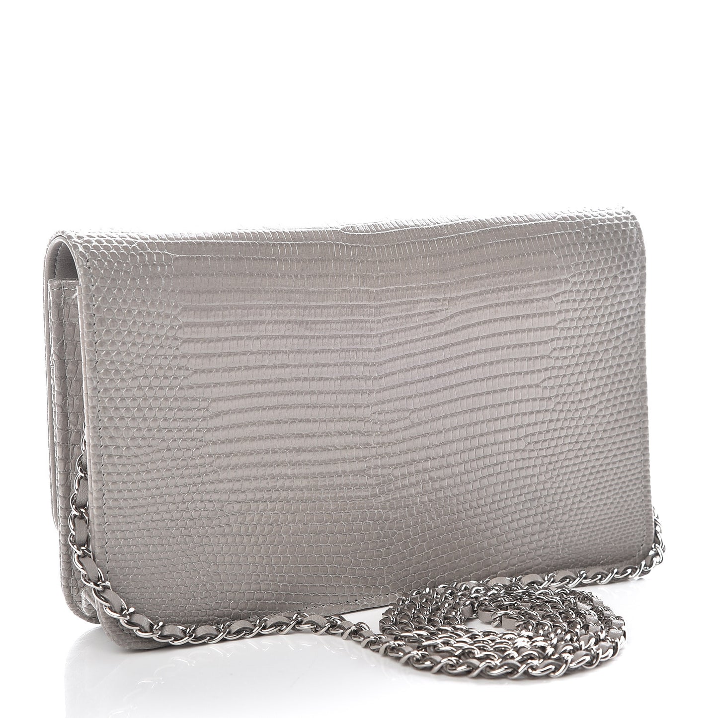 Lizard Golden Class Wallet on Chain WOC Grey