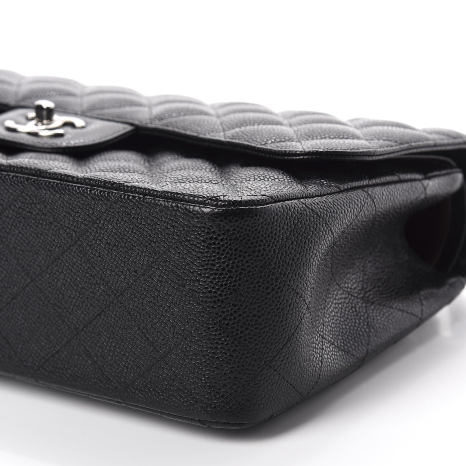 Chanel Caviar Quilted Jumbo Double Flap Black 7 of 10