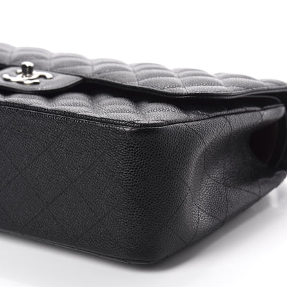 Chanel Caviar Quilted Jumbo Double Flap Black 7 of 10