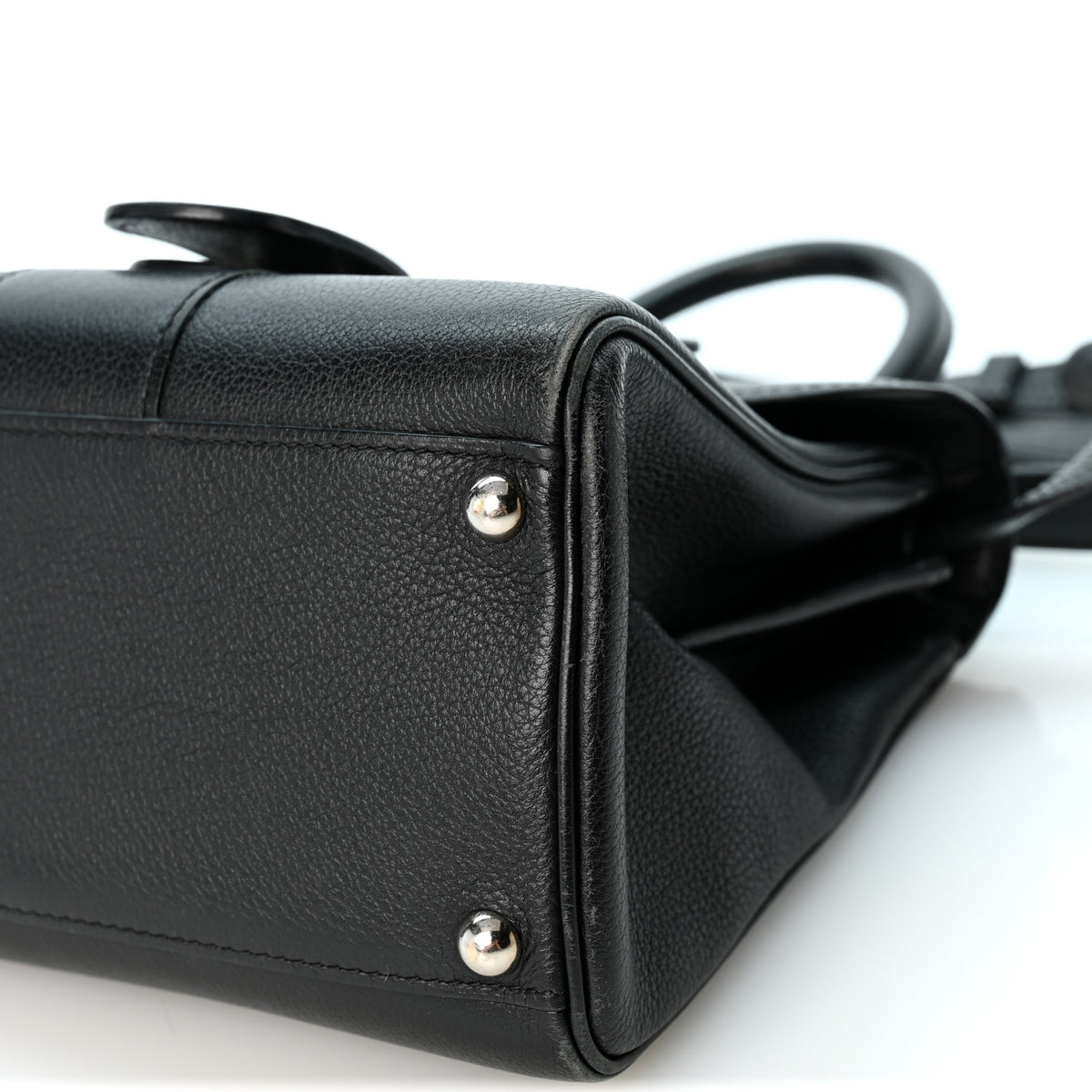 Delvaux Grained Calfskin Mini Brillant Satchel Black 10 of 10