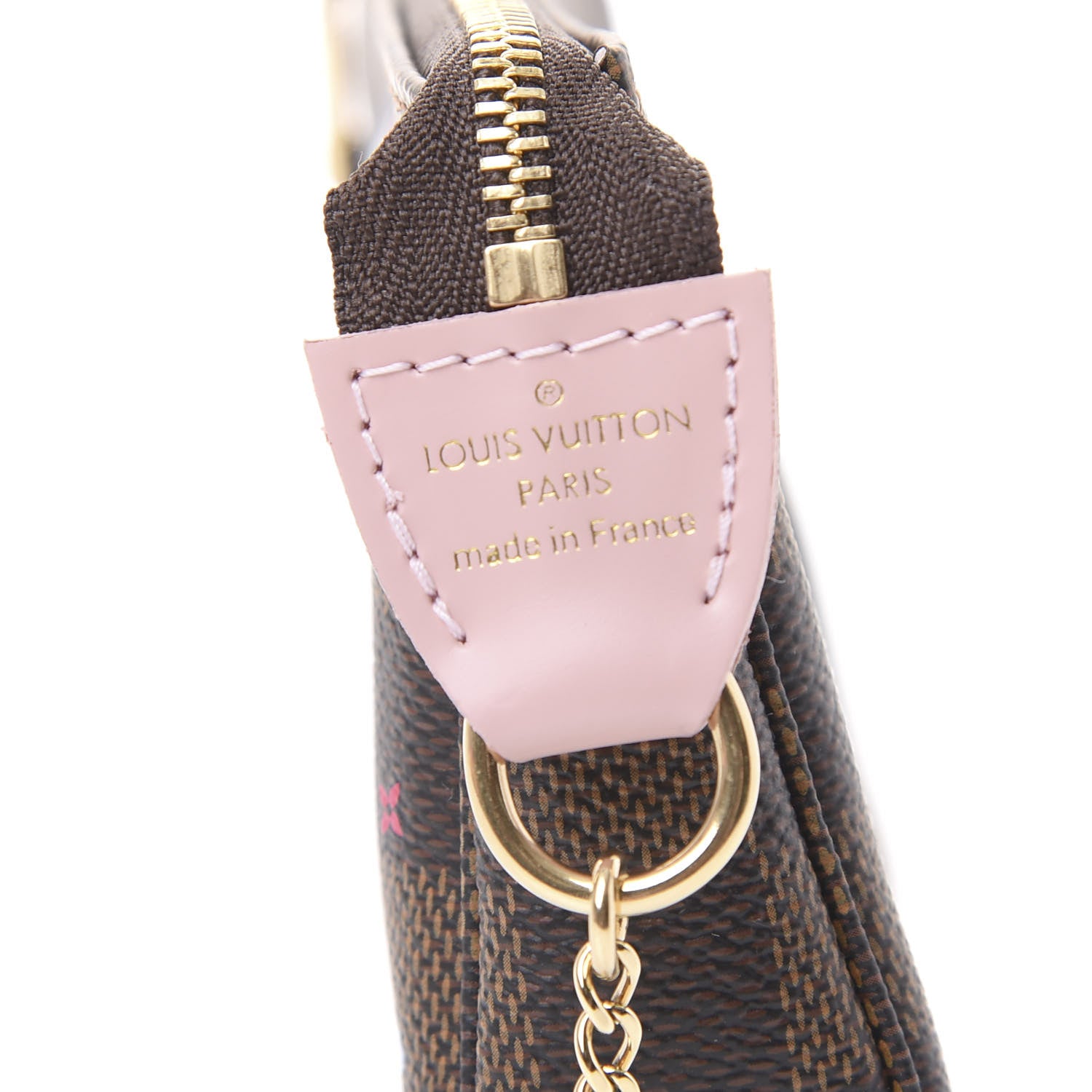 Louis Vuitton Damier Ebene 2020 Christmas Animation Big Wheel Mini Pochette Accessories Rose Ballerine 8 of 11