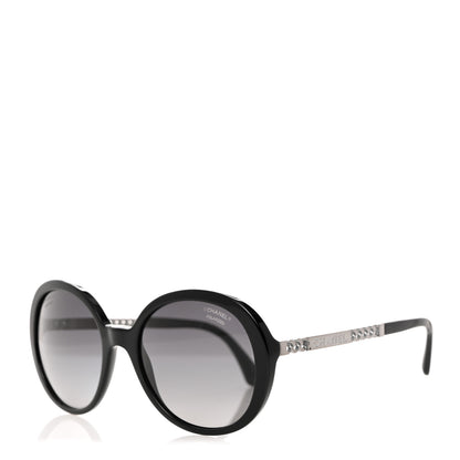 Chanel Chain Oval Summer Sunglasses 5353 Black 1 of 8