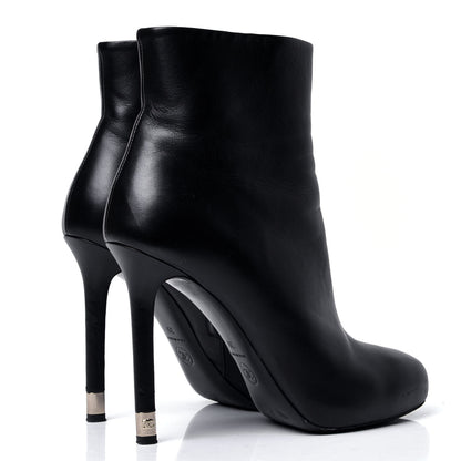 Chanel Lambskin CC Short Ankle Boots 39 Black 3 of 7