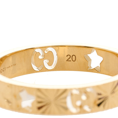 Gucci 18K Yellow Gold Icon Stars Band Ring 60 9 6 of 7