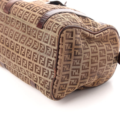 Fendi Zucchino Vitello Small Boston Mogano Panna Bruciato 9 of 9