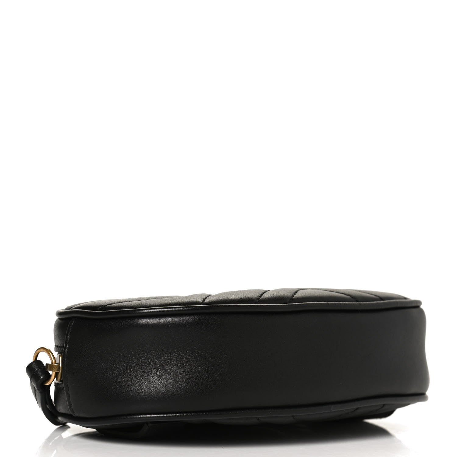 Gucci Calfskin Matelasse GG Marmont Belt Bag 95 38 Black 4 of 12