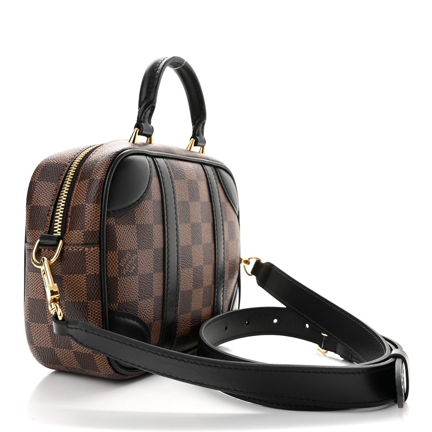 Louis Vuitton Damier Ebene Valisette Souple BB Black 2 of 8