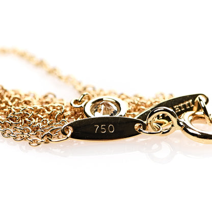 Tiffany 18K Yellow Gold Diamond .17ct Elsa Peretti Diamonds by the Yard Lariat Necklace 6 of 7