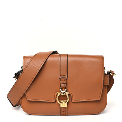 Salvatore Ferragamo Calfskin Fiore Shoulder Bag Sella 1 of 11