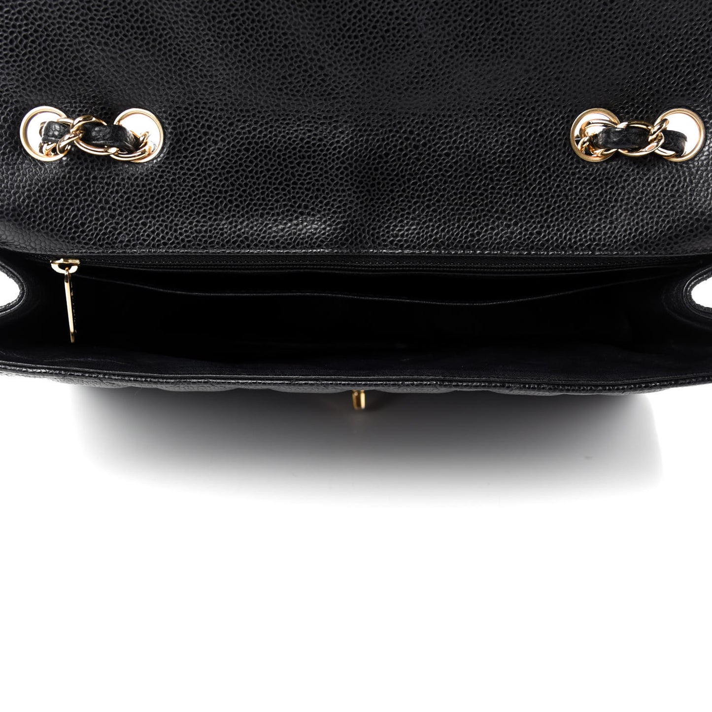 Caviar Quilted Jumbo Single Flap Black