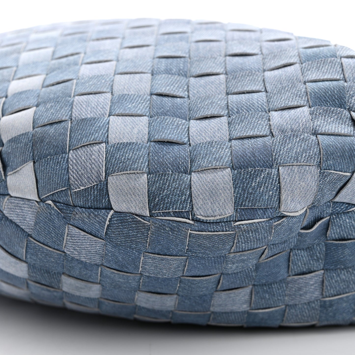 Nappa Denim Effect Intrecciato Teen Jodie Hobo Denim