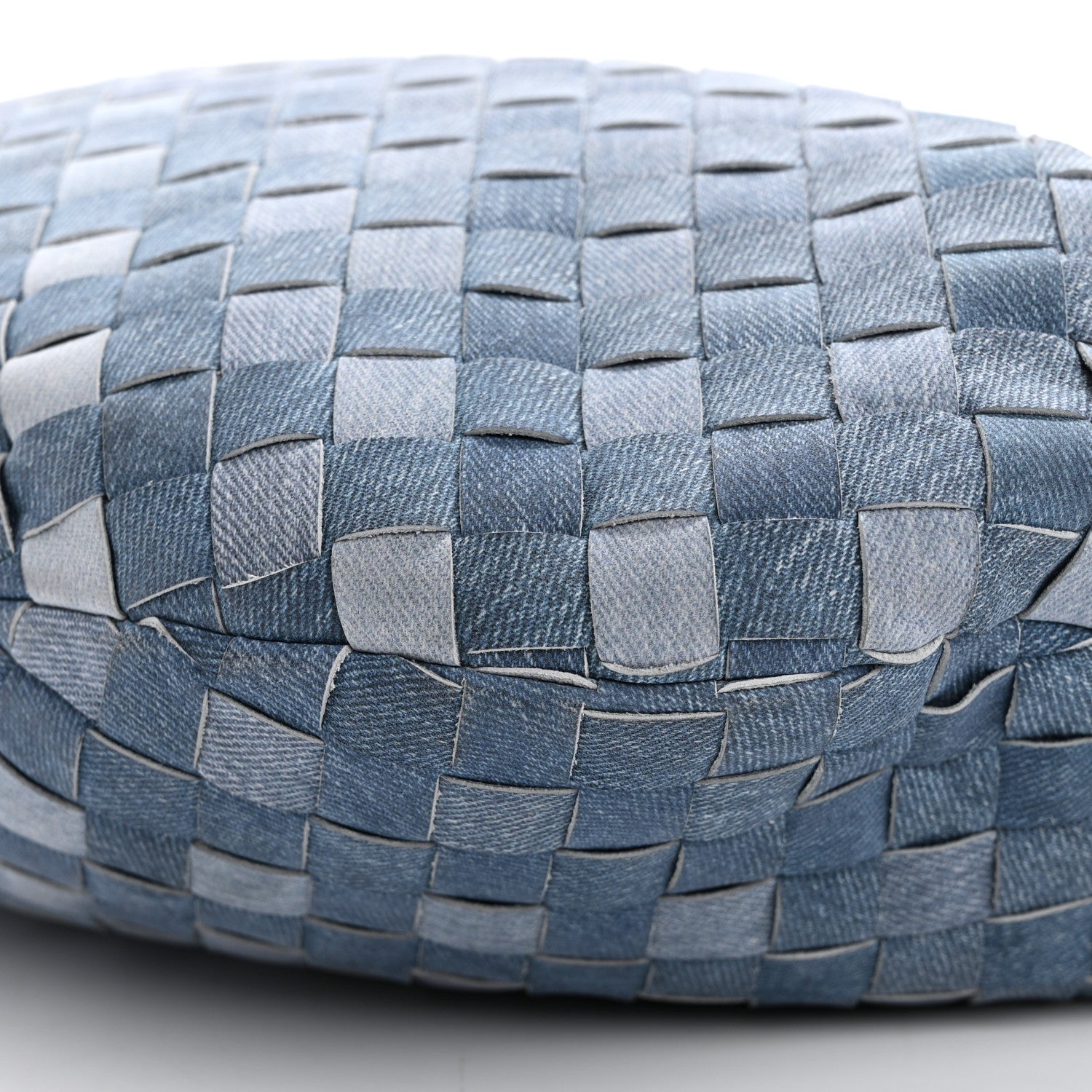 Bottega Veneta Nappa Denim Effect Intrecciato Teen Jodie Hobo Denim 10 of 12