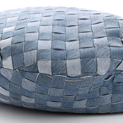 Bottega Veneta Nappa Denim Effect Intrecciato Teen Jodie Hobo Denim 10 of 12