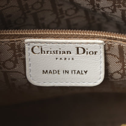 Christian Dior Lambskin Cannage Medium Lady Dior White 6 of 17