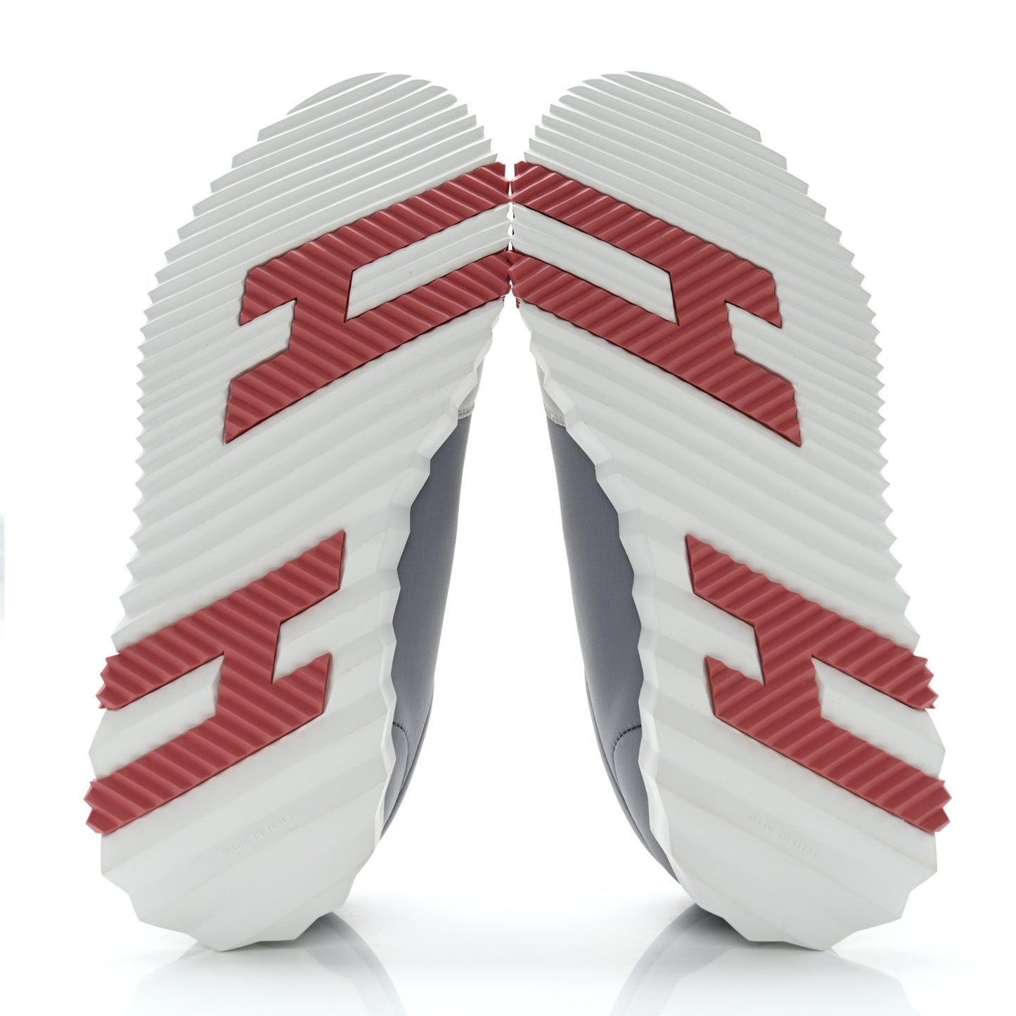 Technical Canvas Suede Goatskin Bouncing Sneakers 38.5 Gris Multicolor
