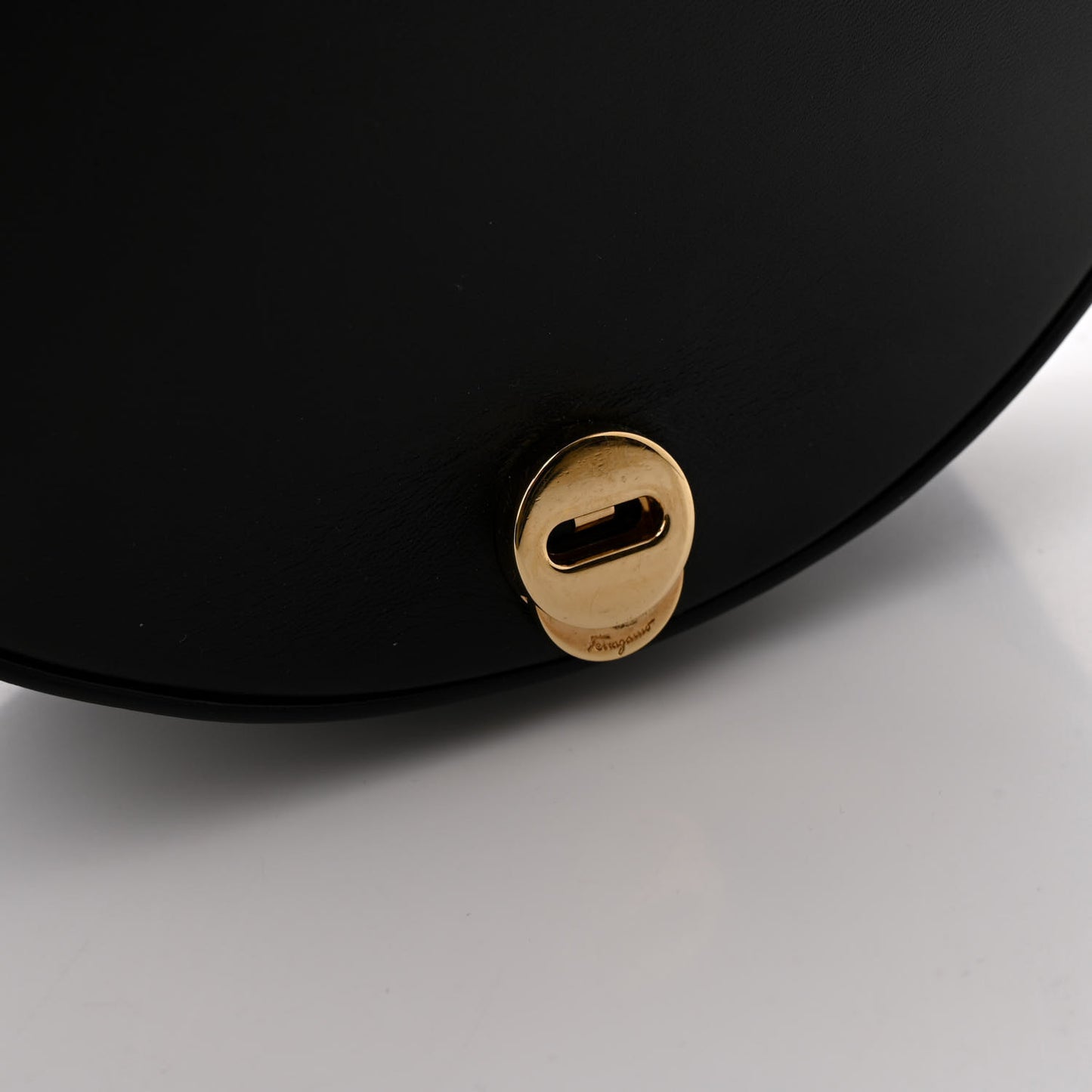 Calfskin Aura Shoulder Bag Black