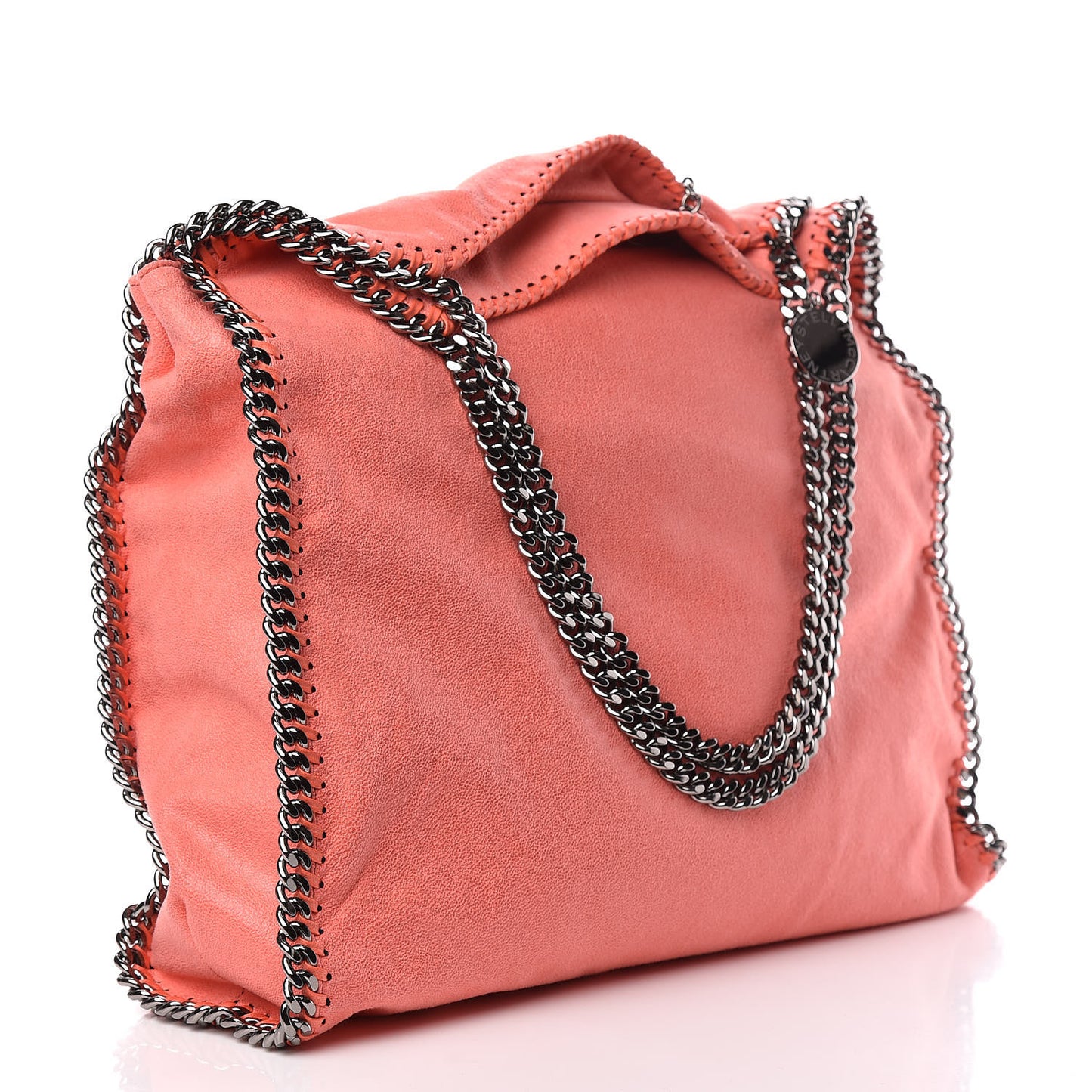 Shaggy Deer Big Falabella Tote Coral