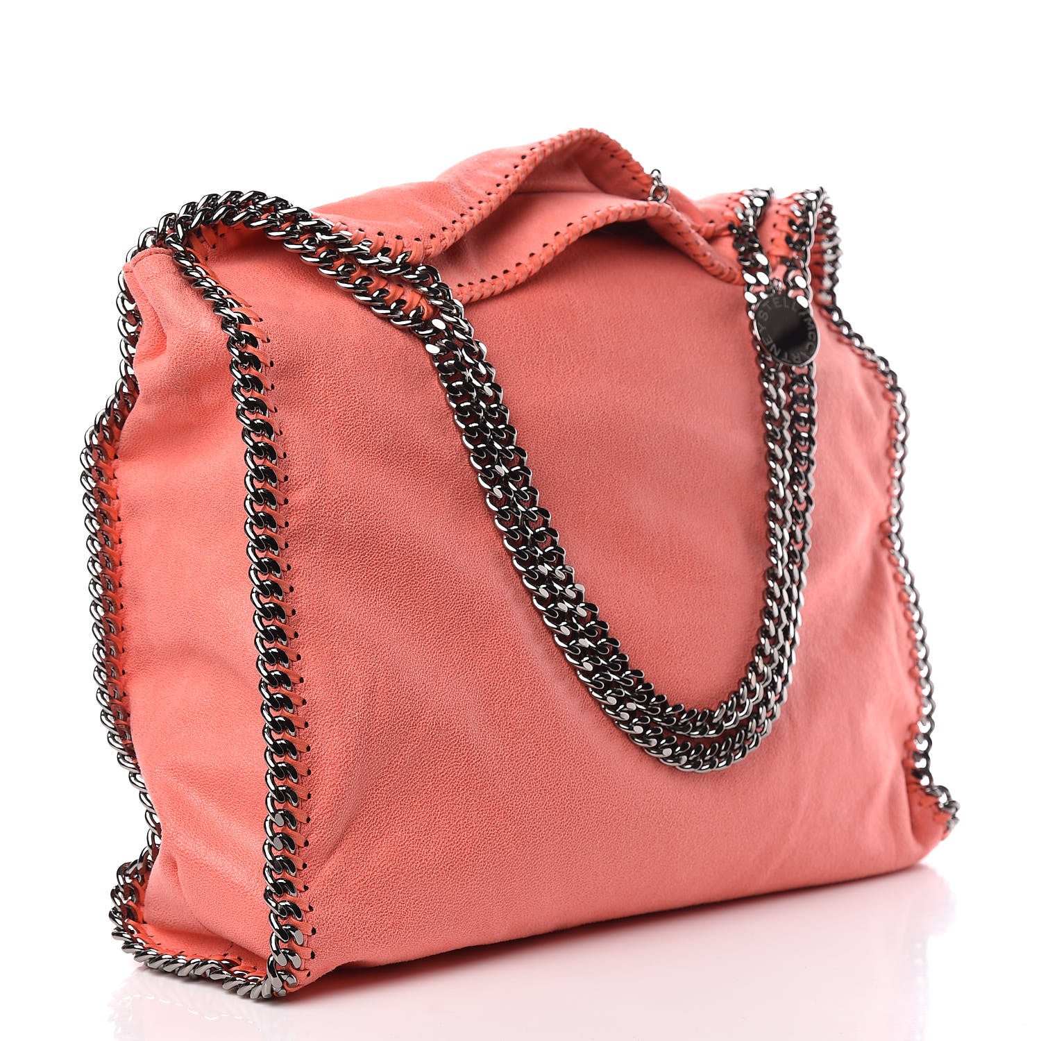 Stella McCartney Shaggy Deer Big Falabella Tote Coral 4 of 12