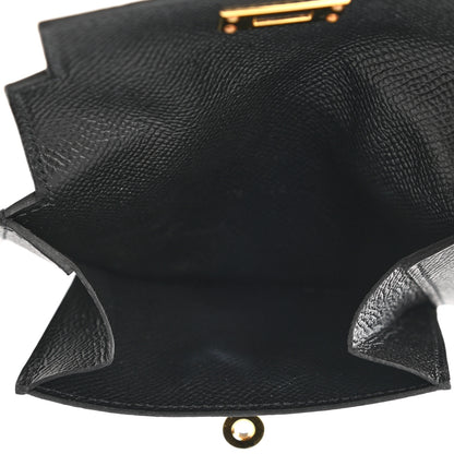 Hermes Epsom Kelly Pocket Compact Wallet Black 5 of 8