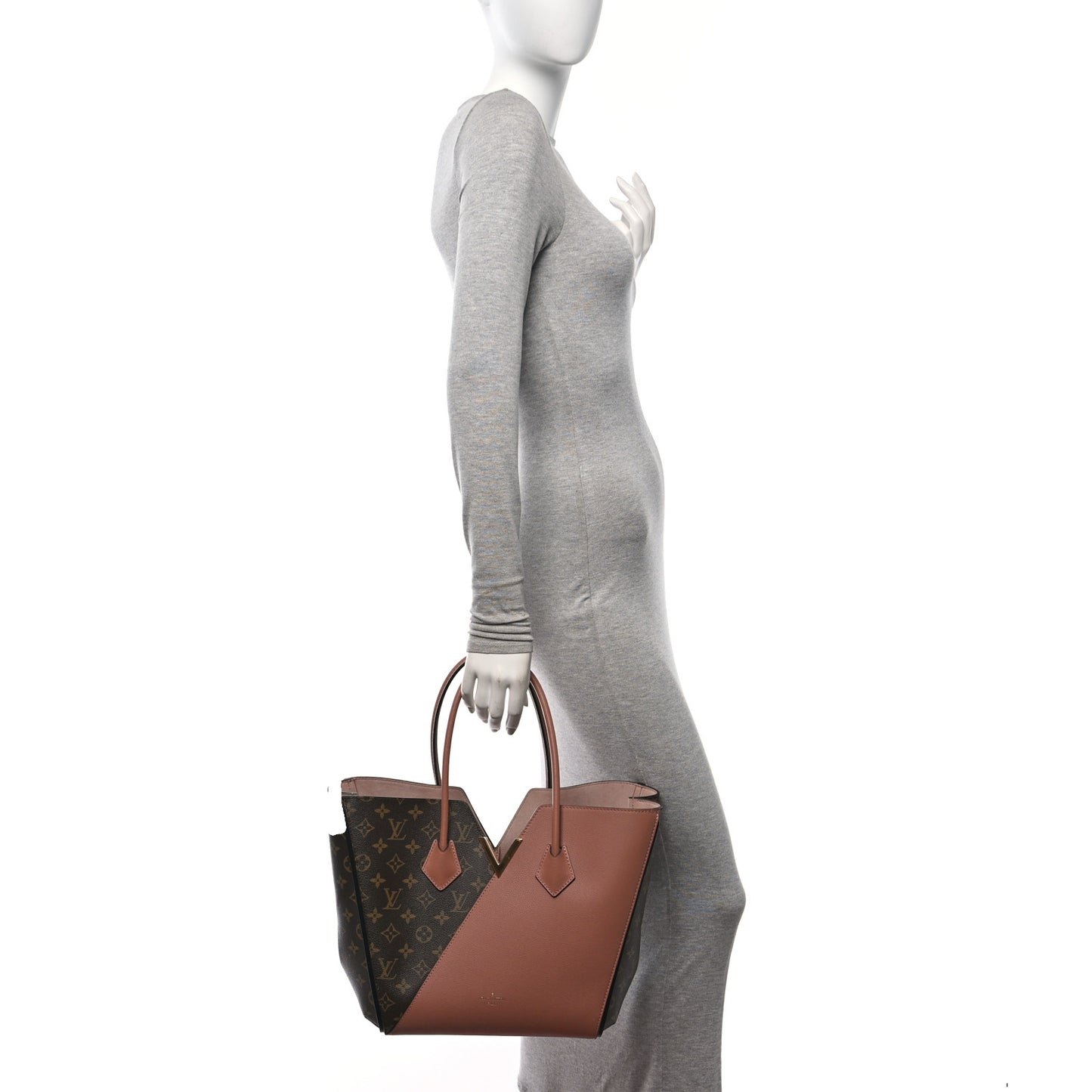 Calfskin Monogram Kimono Tote Bois de Rose