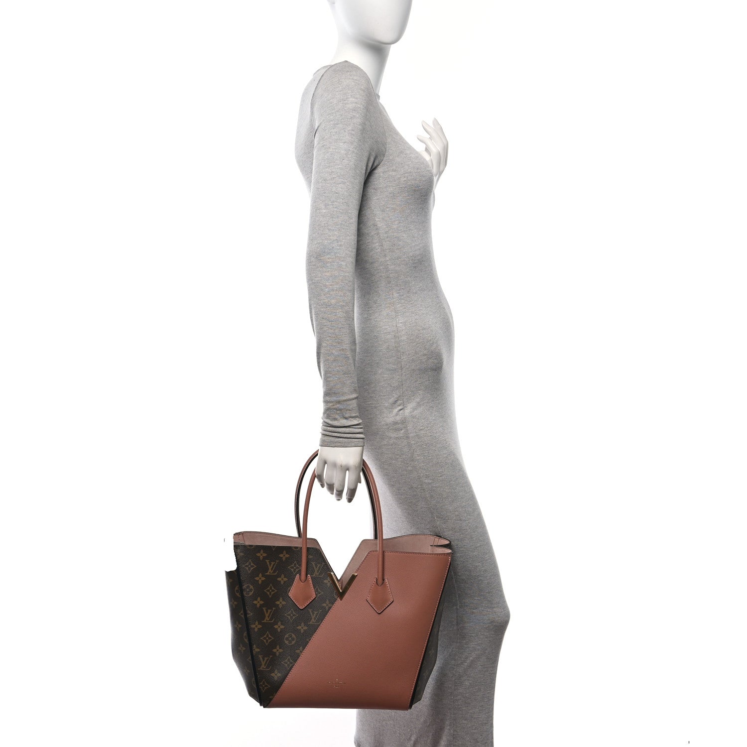 Louis Vuitton Calfskin Monogram Kimono Tote Bois de Rose 2 of 9
