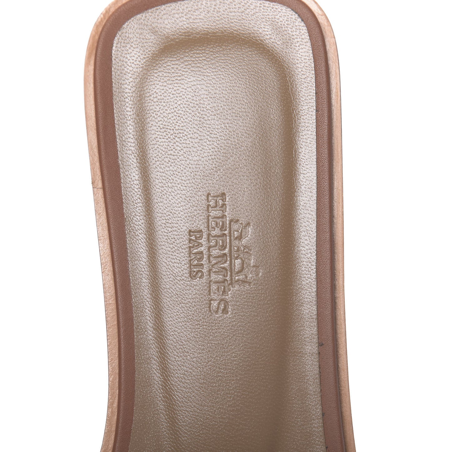Box Calfskin Oran Sandals 39.5 Gold