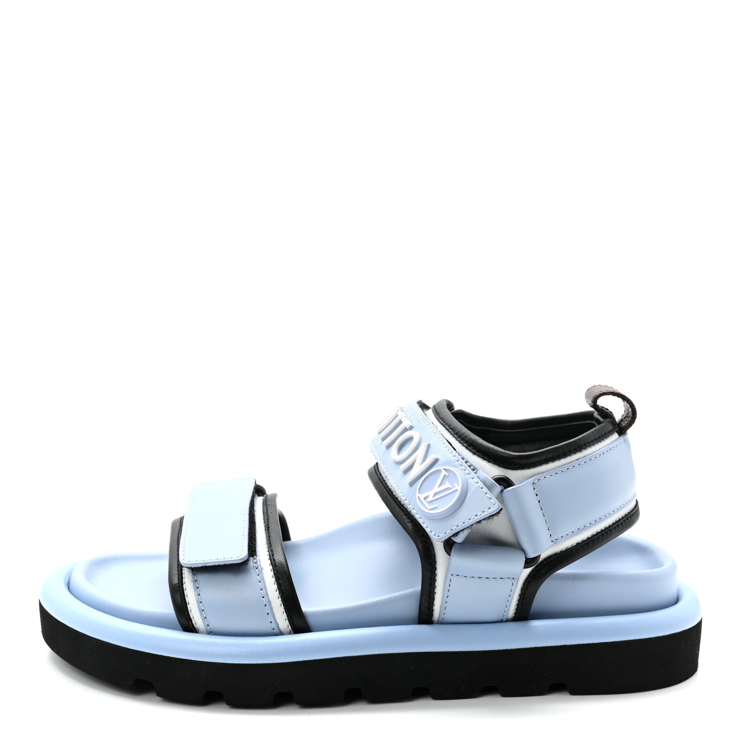 Louis Vuitton Calfskin Pool Pillow Flat Comfort Sandals 36 Blue 1 of 9