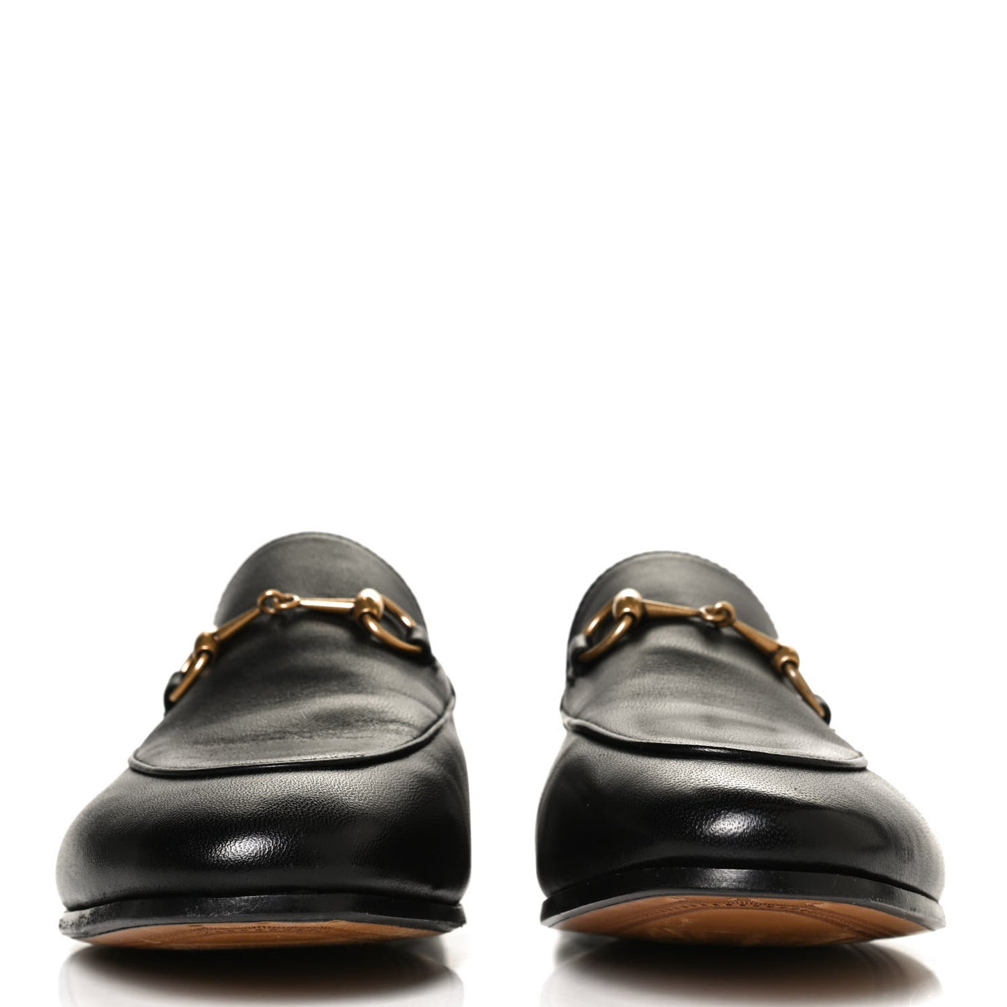 Lambskin Womens Brixton Horsebit Loafers 38.5 Black