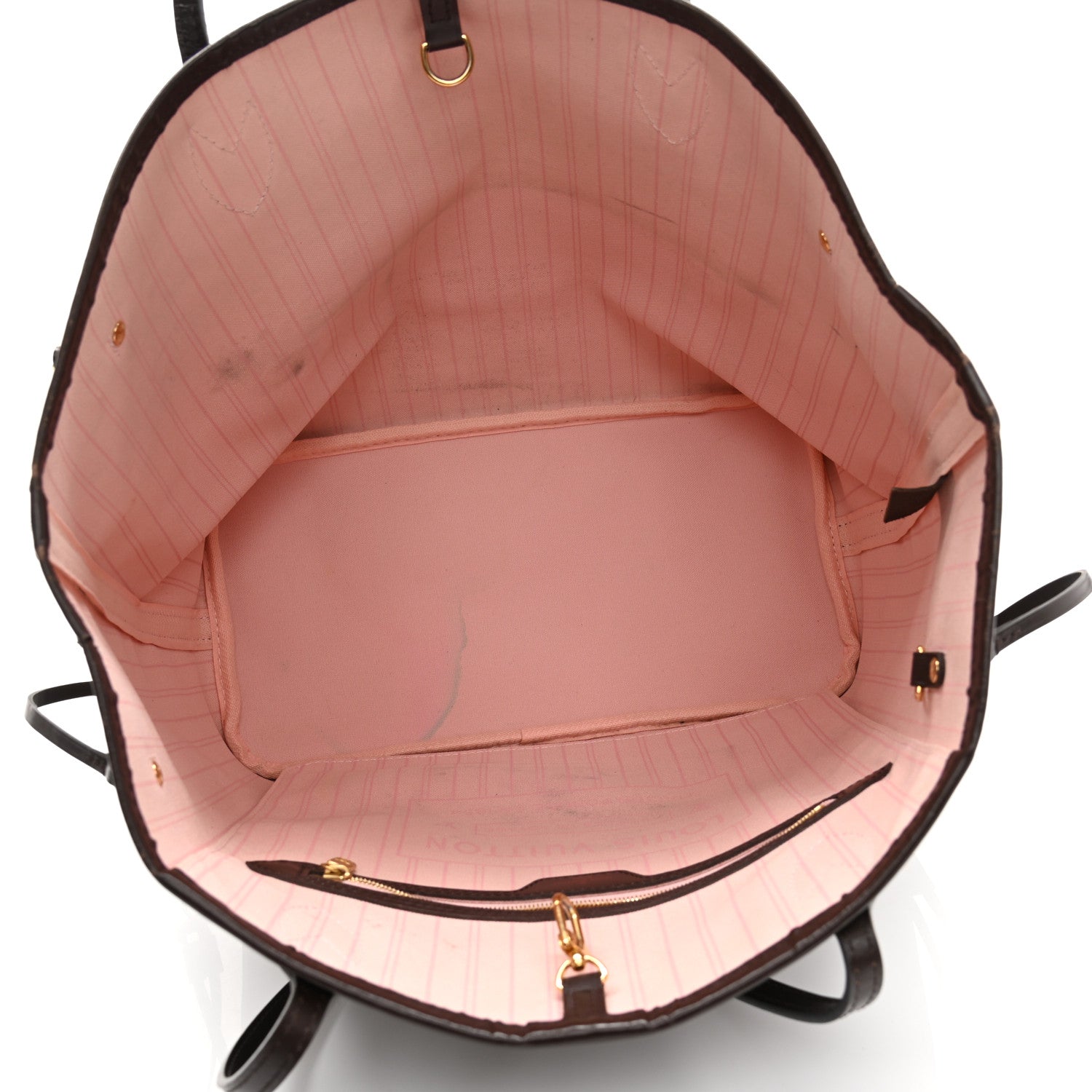 Louis Vuitton Damier Ebene Neo Neverfull MM Rose Ballerine 6 of 15