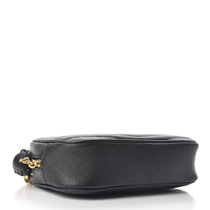 Saint Laurent Grain De Poudre Matelasse Monogram Mini Lou Camera Bag Black 4 of 10