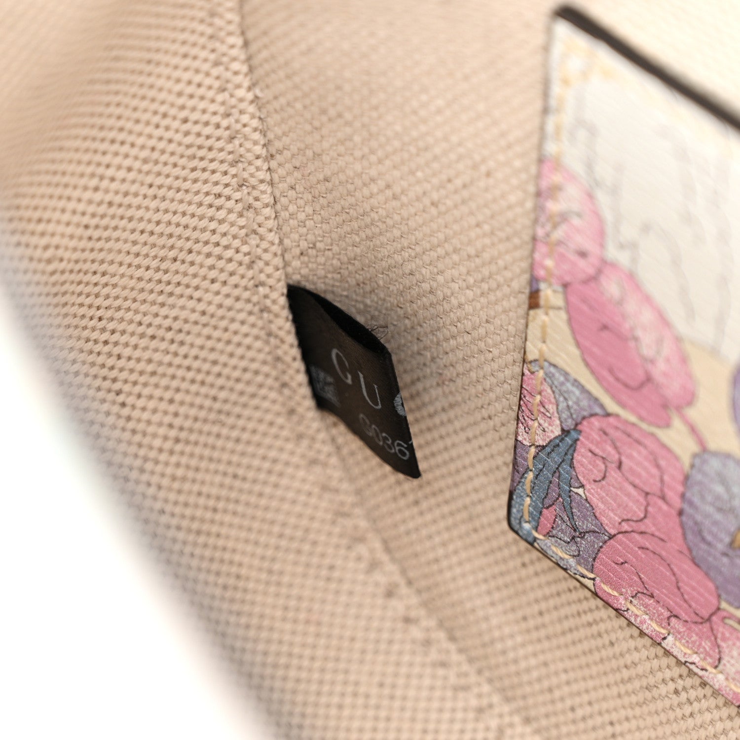 Gucci New Shangai Calfskin Tiger Savanah Web Mini Horsebit 1955 Shoulder Bag Chalky White Multicolor 7 of 13