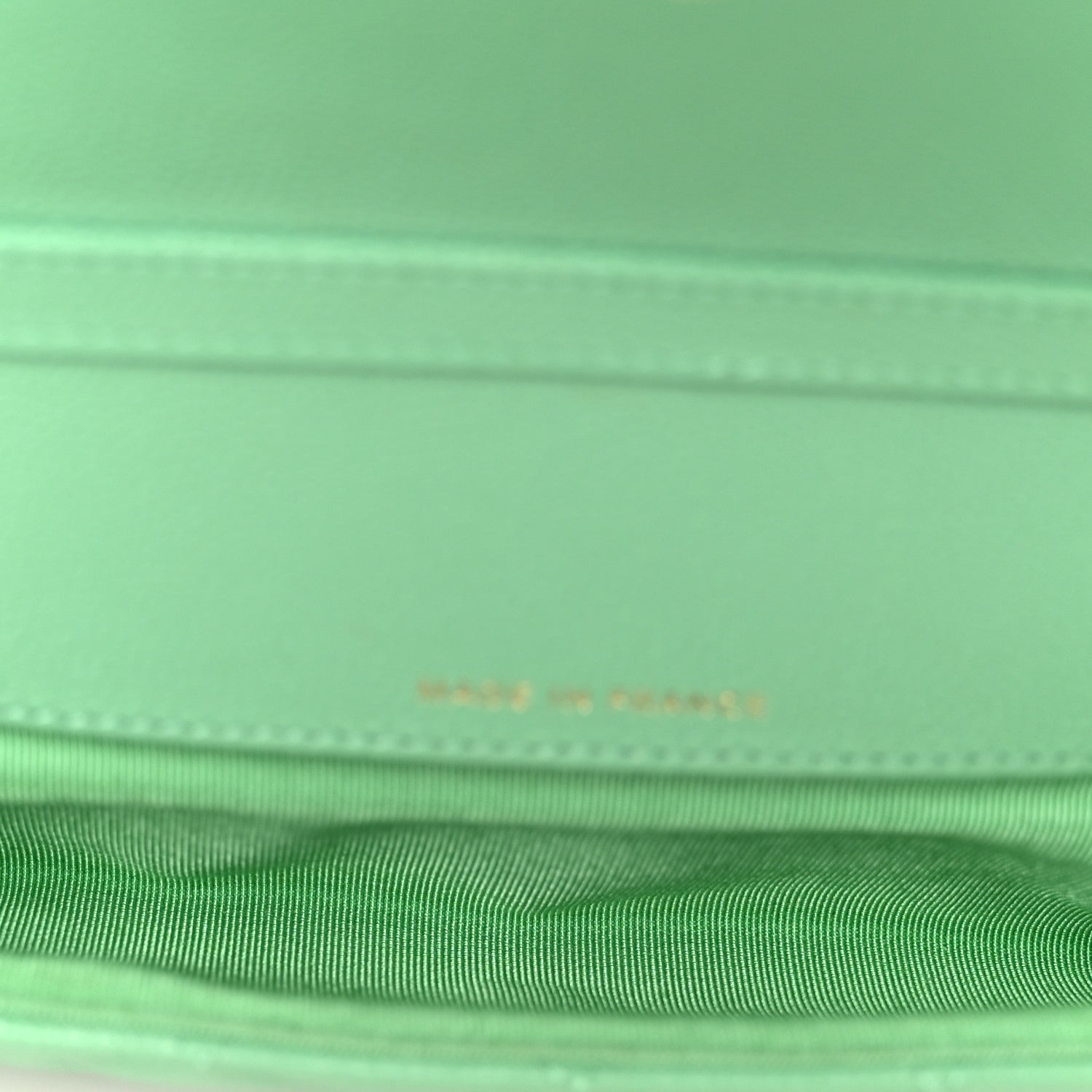 Chanel Caviar Quilted Flap Phone Holder With Chain Green 5 of 12