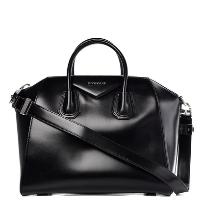 Givenchy Shiny Lord Calfskin Medium Antigona Black 1 of 8