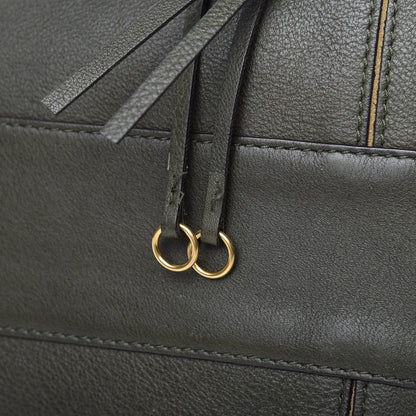 Chloe Smooth Calfskin Medium Milo Shopping Tote Midnight Green 11 of 11