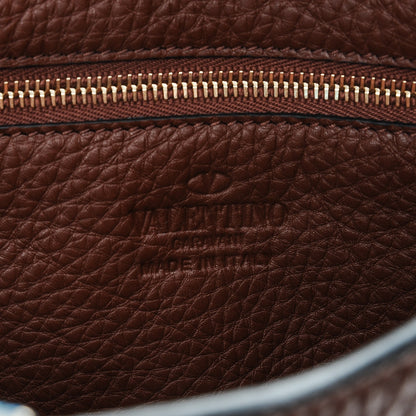 Valentino Garavani Pebbled Calfskin Small Rockstud Flip-Lock Messenger Bag Light Brown 6 of 7