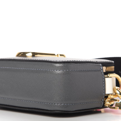 Marc Jacobs Saffiano Snapshot Camera Bag Black Grey 7 of 10