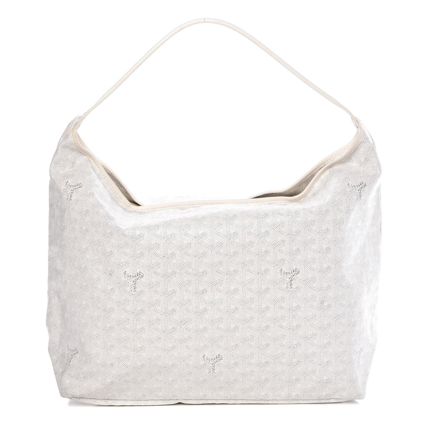 Goyardine Fidji Zip Hobo White