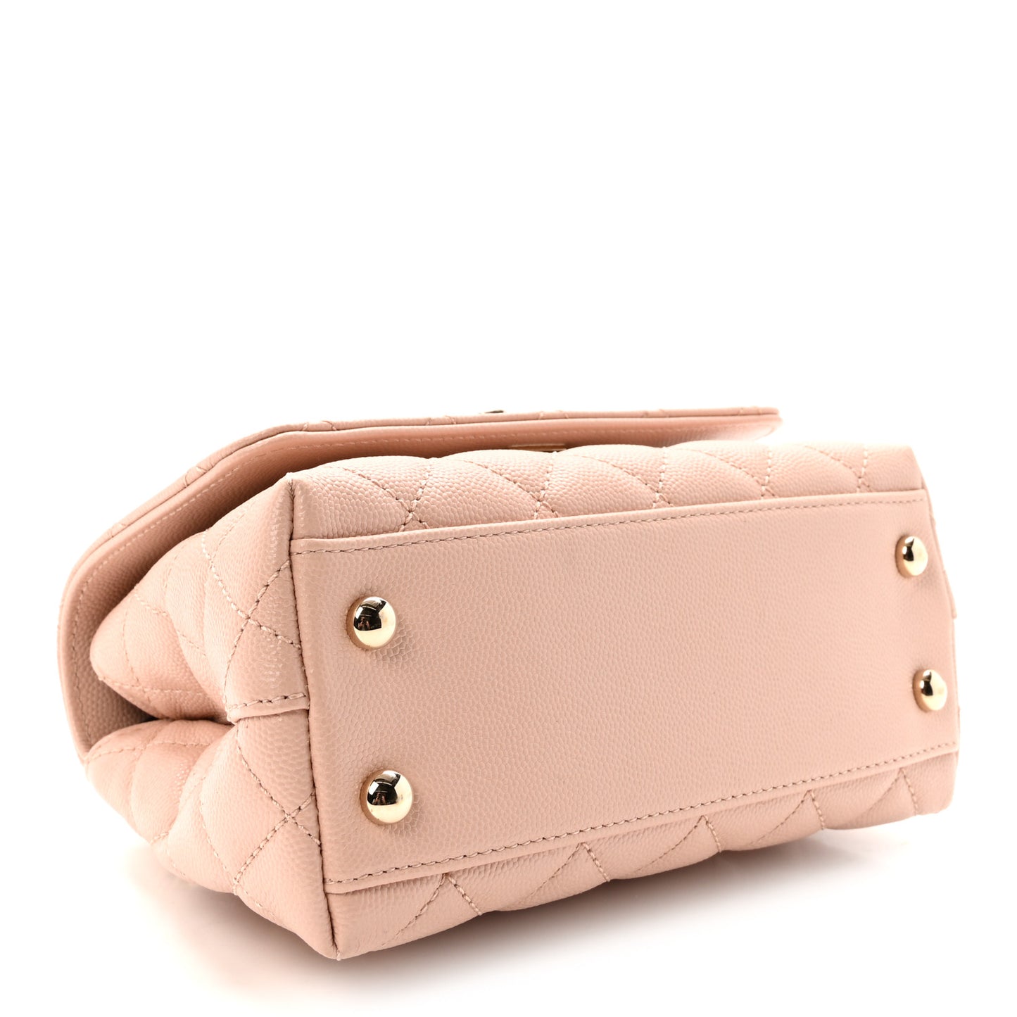 Caviar Quilted Extra Mini Coco Handle Flap Light Pink