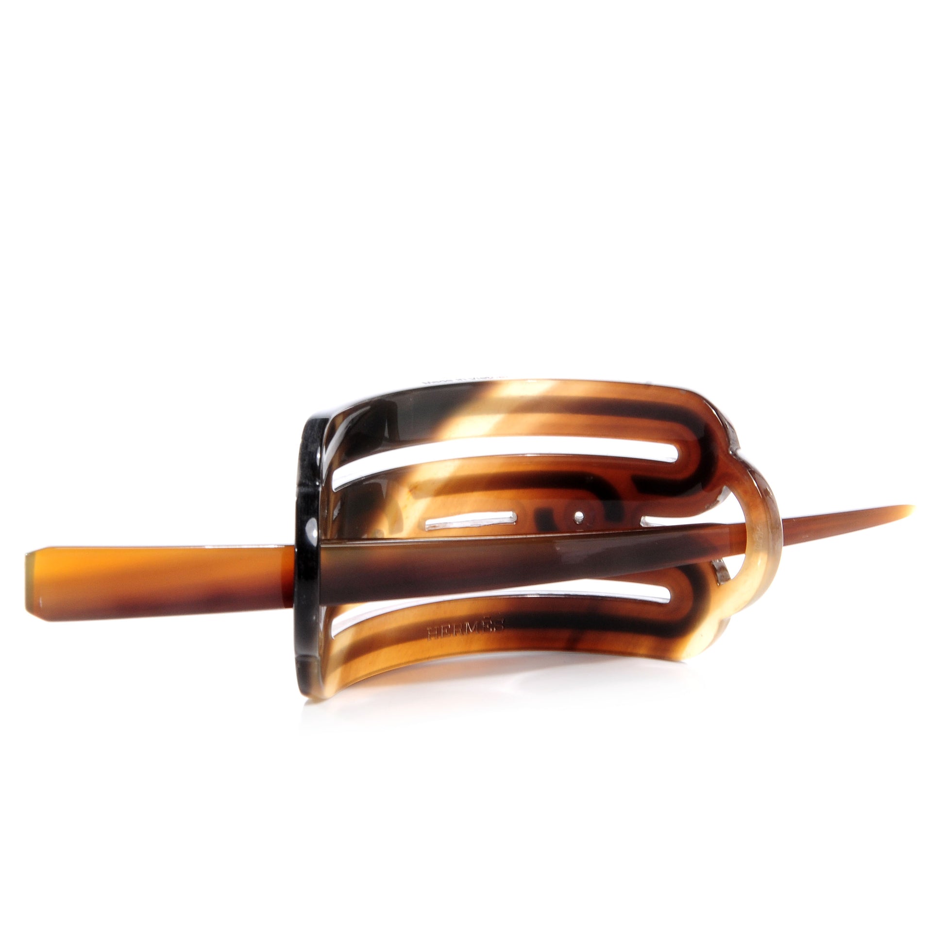 Hermes Buffalo Horn Hair Barrette 2 of 6
