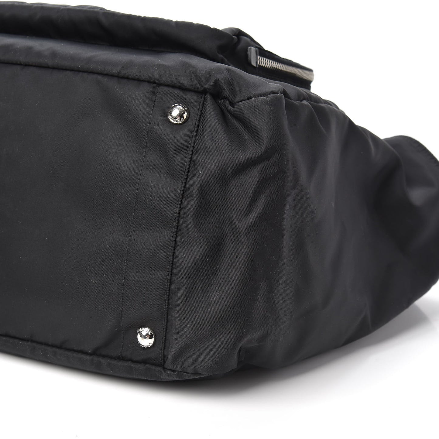 Tessuto Nylon Vela Diaper Bag Black