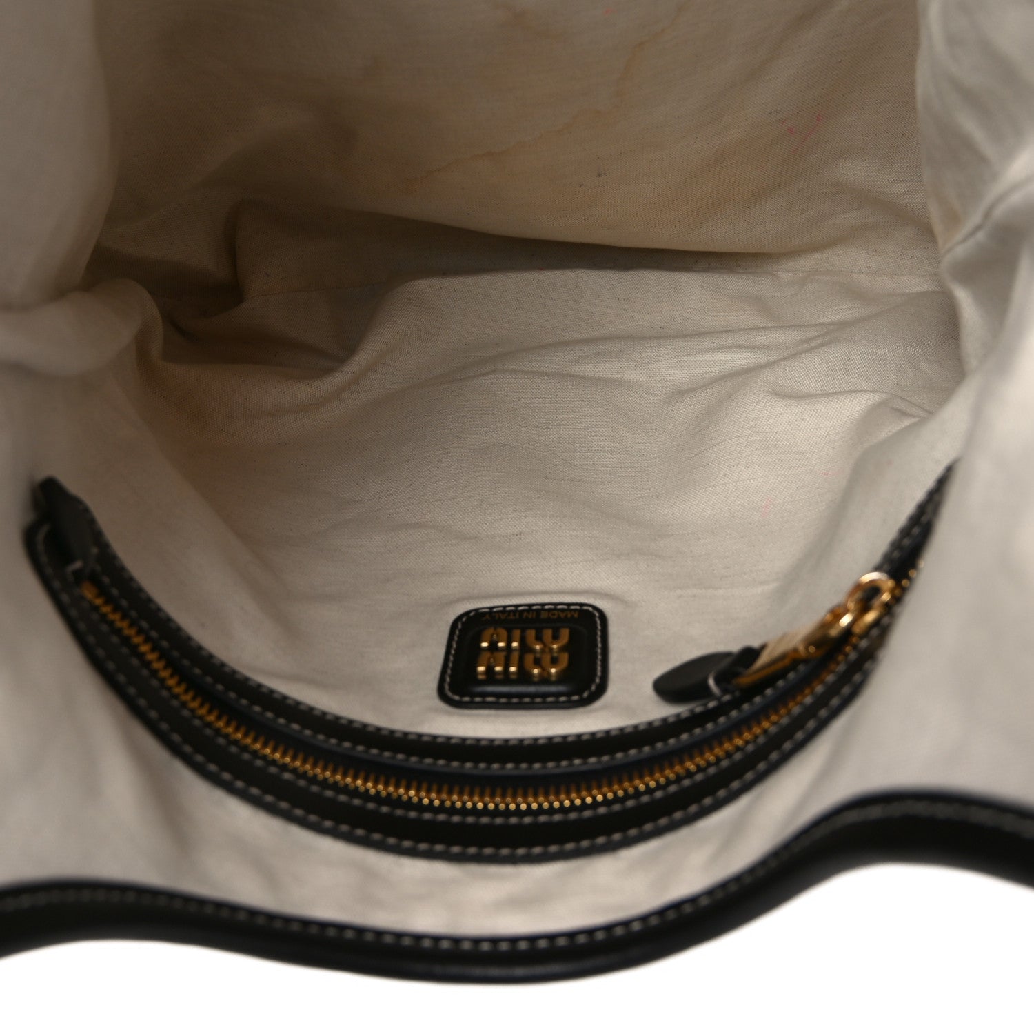 Miu Miu Nappa Ivy Bag Black 5 of 10